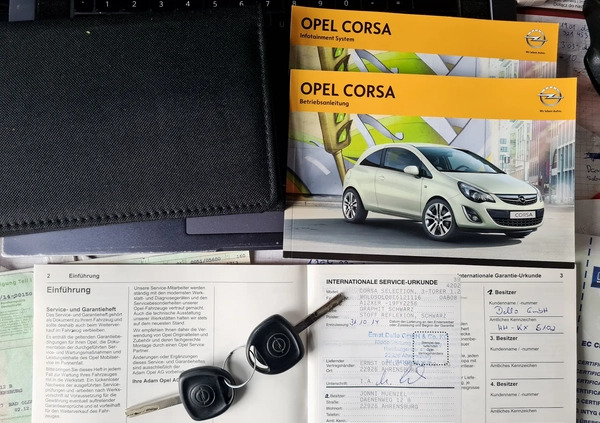 Opel Corsa cena 17499 przebieg: 180501, rok produkcji 2014 z Radzyń Chełmiński małe 596